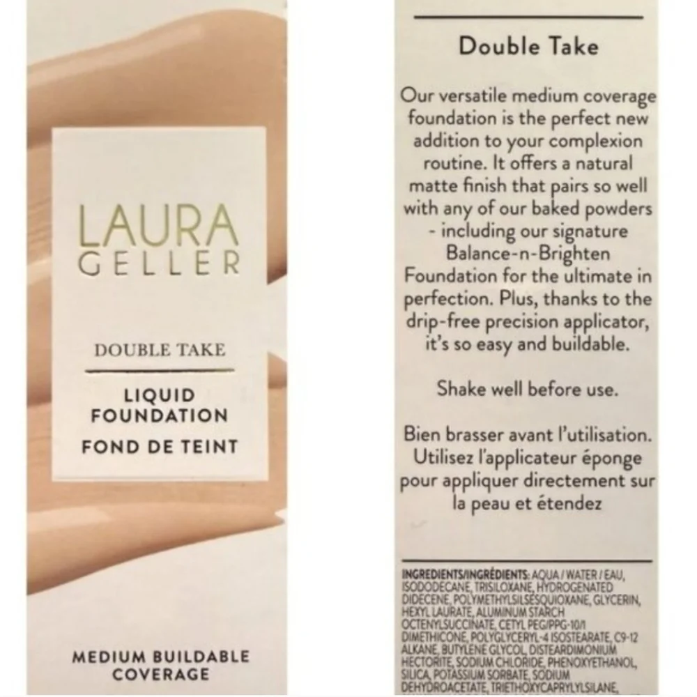 🌺Laura Geller Fair Double Take Foundation Matte Foundation Liquid Foundation